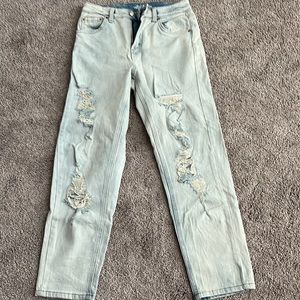 Light wash jeans from target. Worn once.